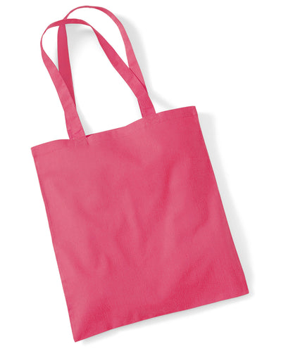 Westford Mill WM101 Bag for life - long handles in Raspberry Pink