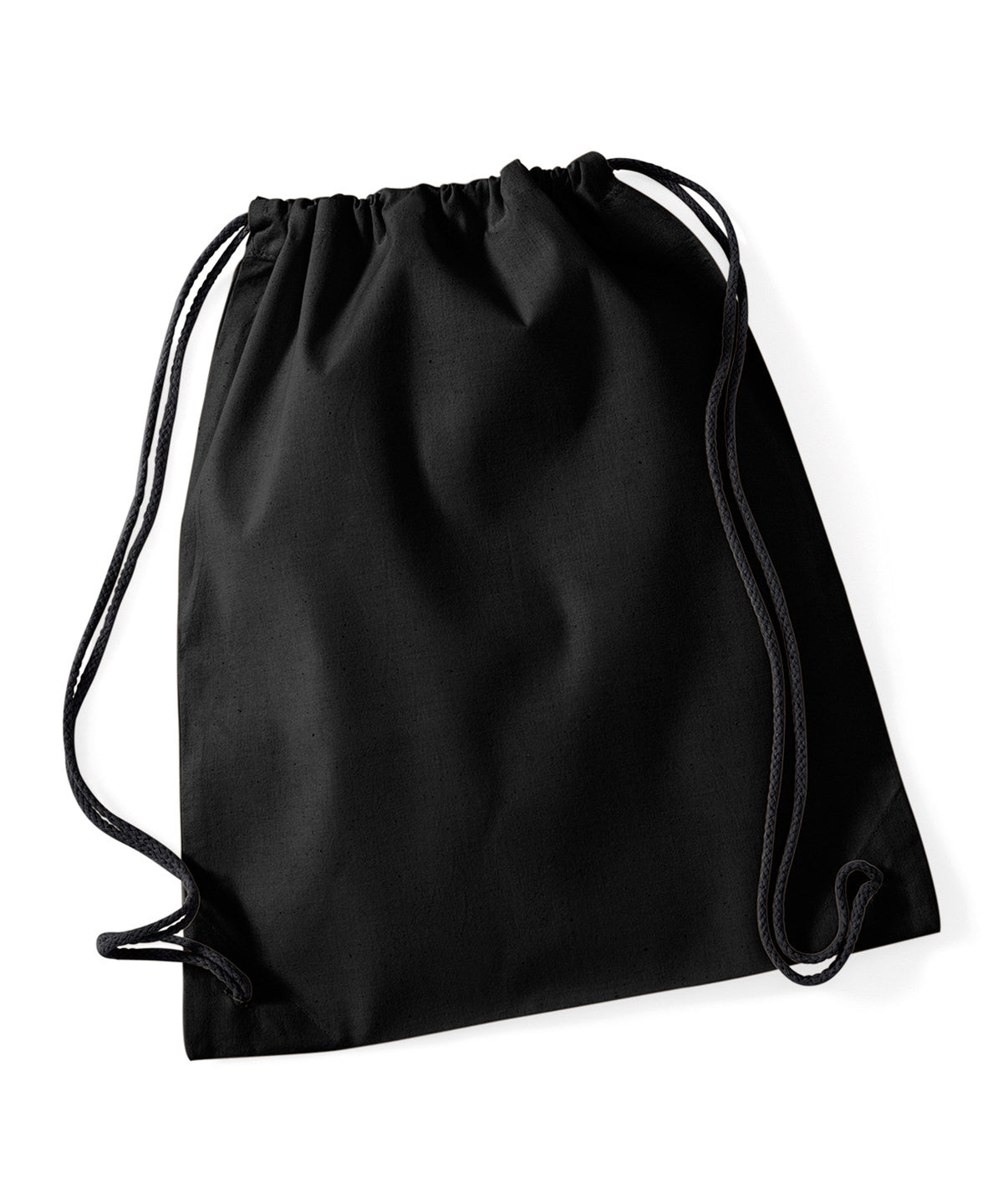 Westford Mill WM110 Cotton gymsac in Black/Black