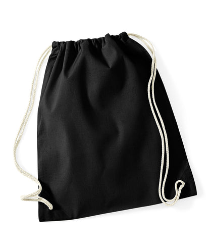 Westford Mill WM110 Cotton gymsac in Black