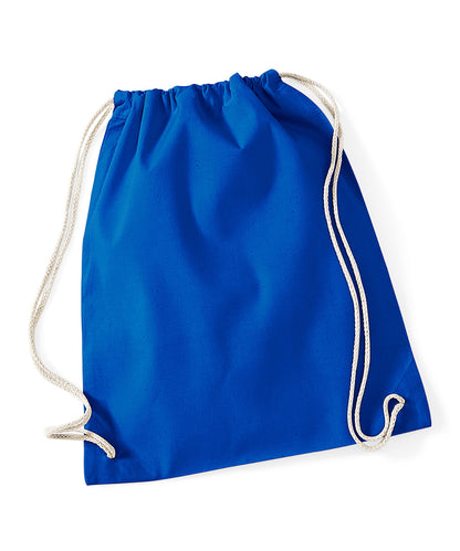 Westford Mill WM110 Cotton gymsac in Bright Royal