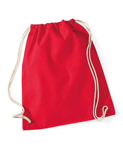 Westford Mill WM110 Cotton gymsac in Classic Red