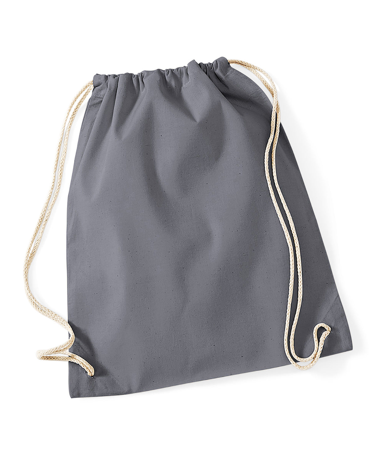 Westford Mill WM110 Cotton gymsac in Graphite Grey