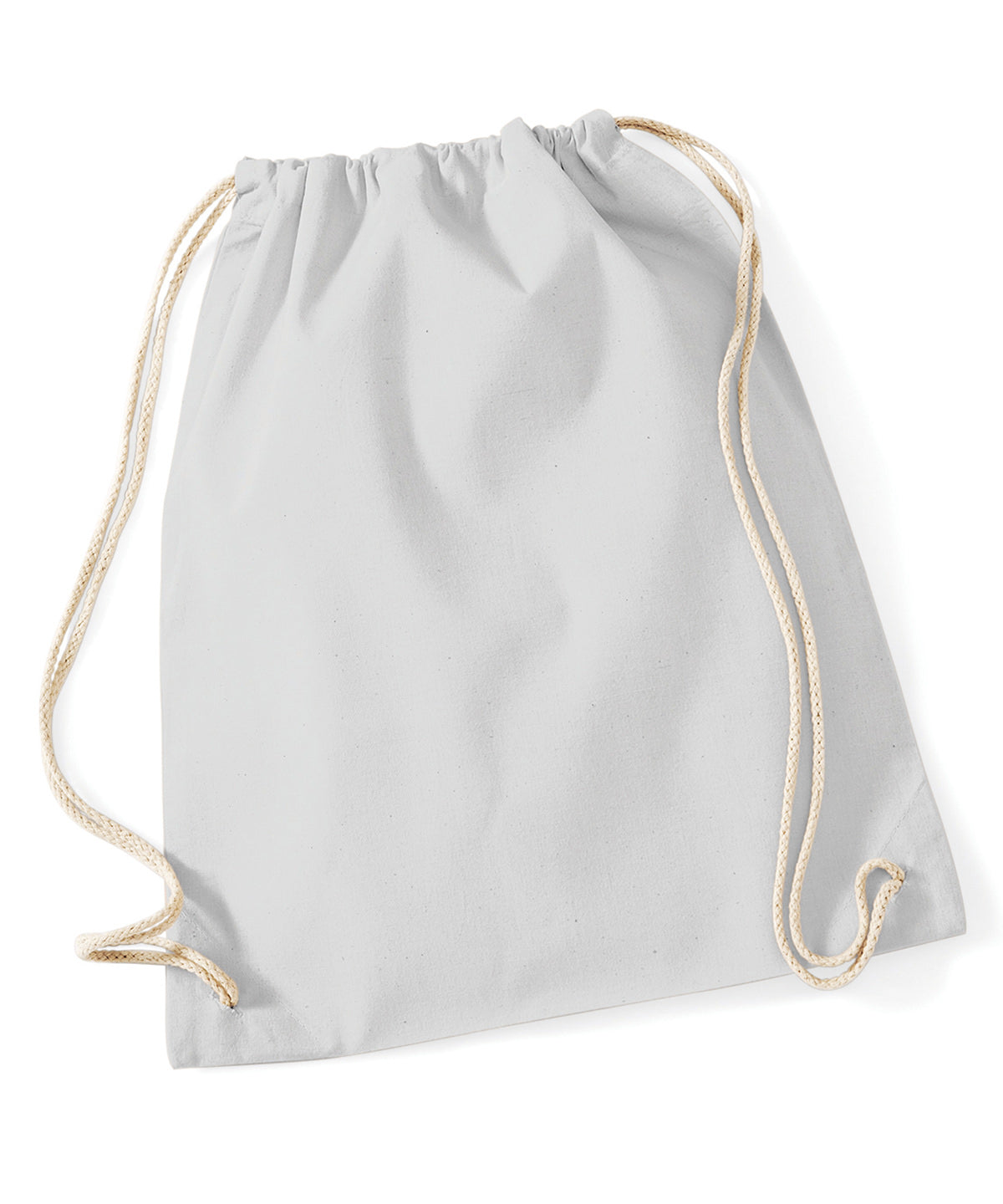Westford Mill WM110 Cotton gymsac in Light Grey