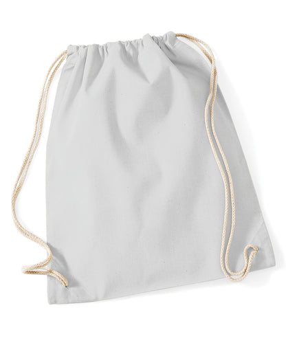 Westford Mill WM110 Cotton gymsac in Light Grey