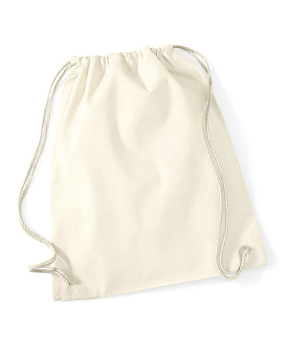 Westford Mill WM110 Cotton gymsac in Natural