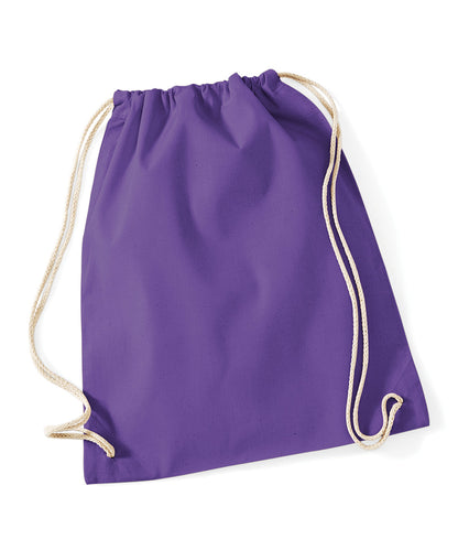 Westford Mill WM110 Cotton gymsac in Purple