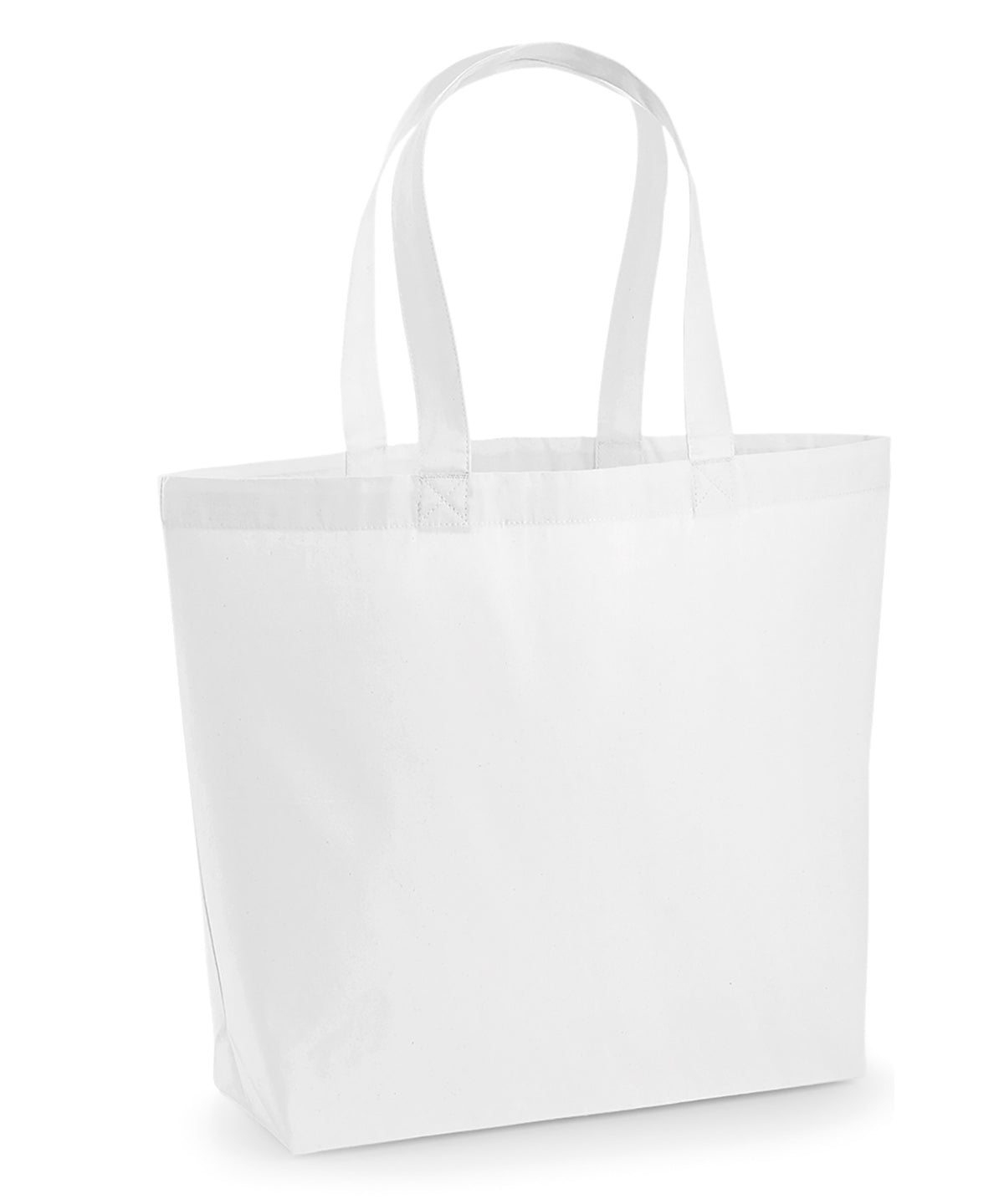 Westford Mill WM225 Premium cotton maxi tote in White