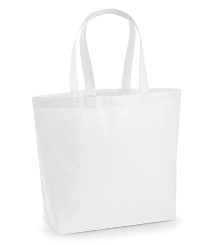 Westford Mill WM225 Premium cotton maxi tote in White