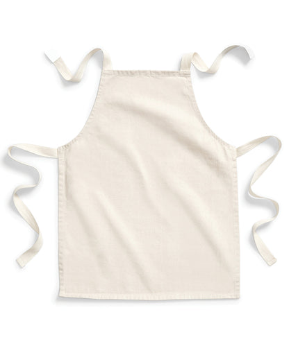 Westford Mill WM362 Fairtrade cotton junior craft apron in Natural