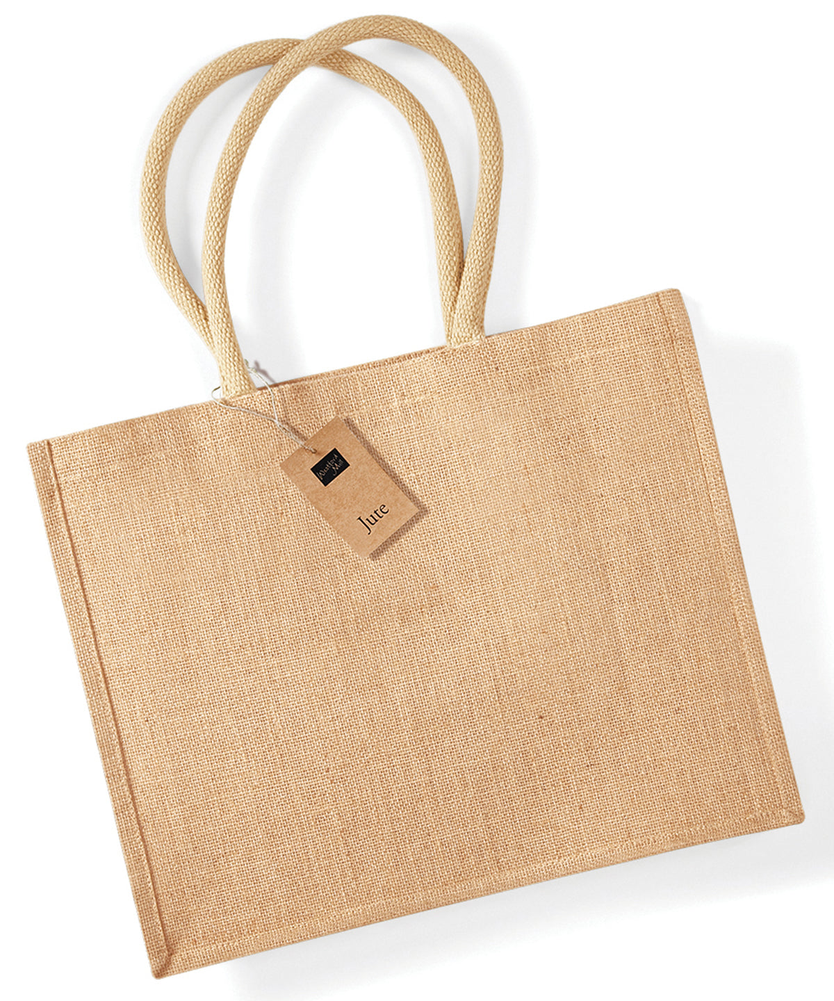 Westford Mill WM407 Jute classic shopper in Natural
