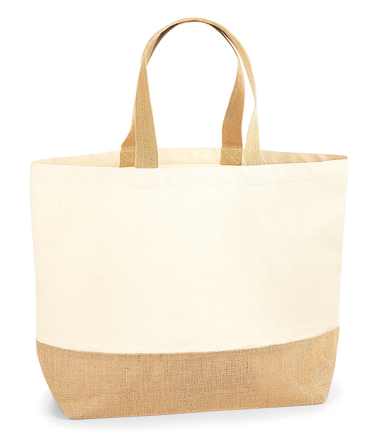 Westford Mill WM452 Jute base canvas tote XL in Natural