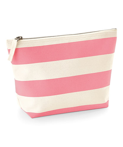 Westford Mill WM684 Nautical accessory bag in Natural/Pink