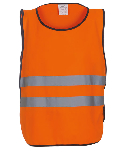 Yoko YK004 Hi-vis 2-band tabard (HVJ269) in Orange