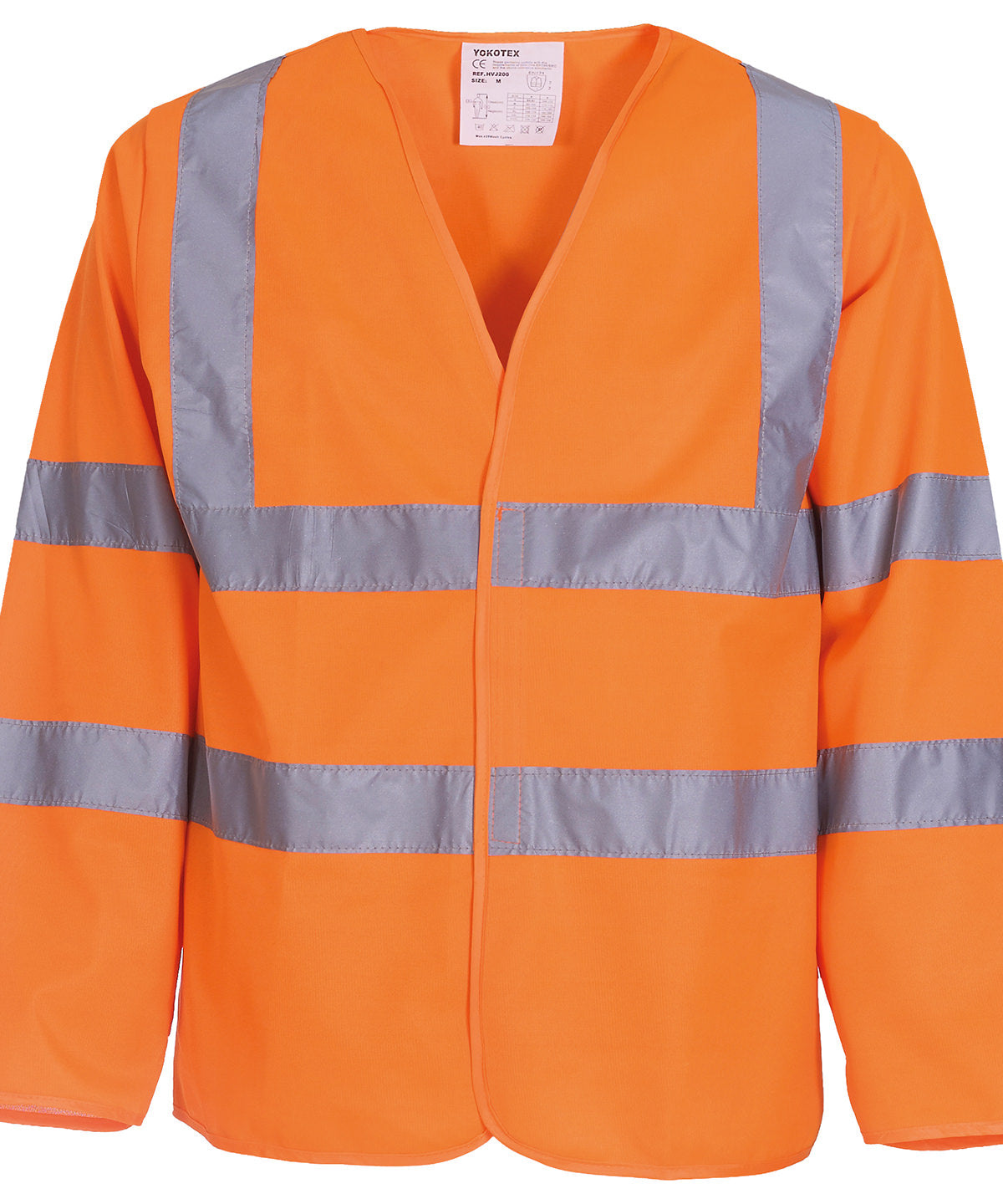 Yoko YK007 Hi-vis long sleeve waistcoat (HVJ200) in Orange