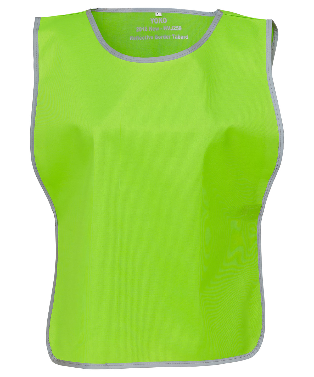 Yoko YK009 Hi-vis reflective border tabard (HVJ259) in Lime