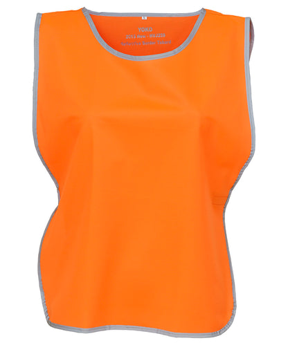 Yoko YK009 Hi-vis reflective border tabard (HVJ259) in Orange