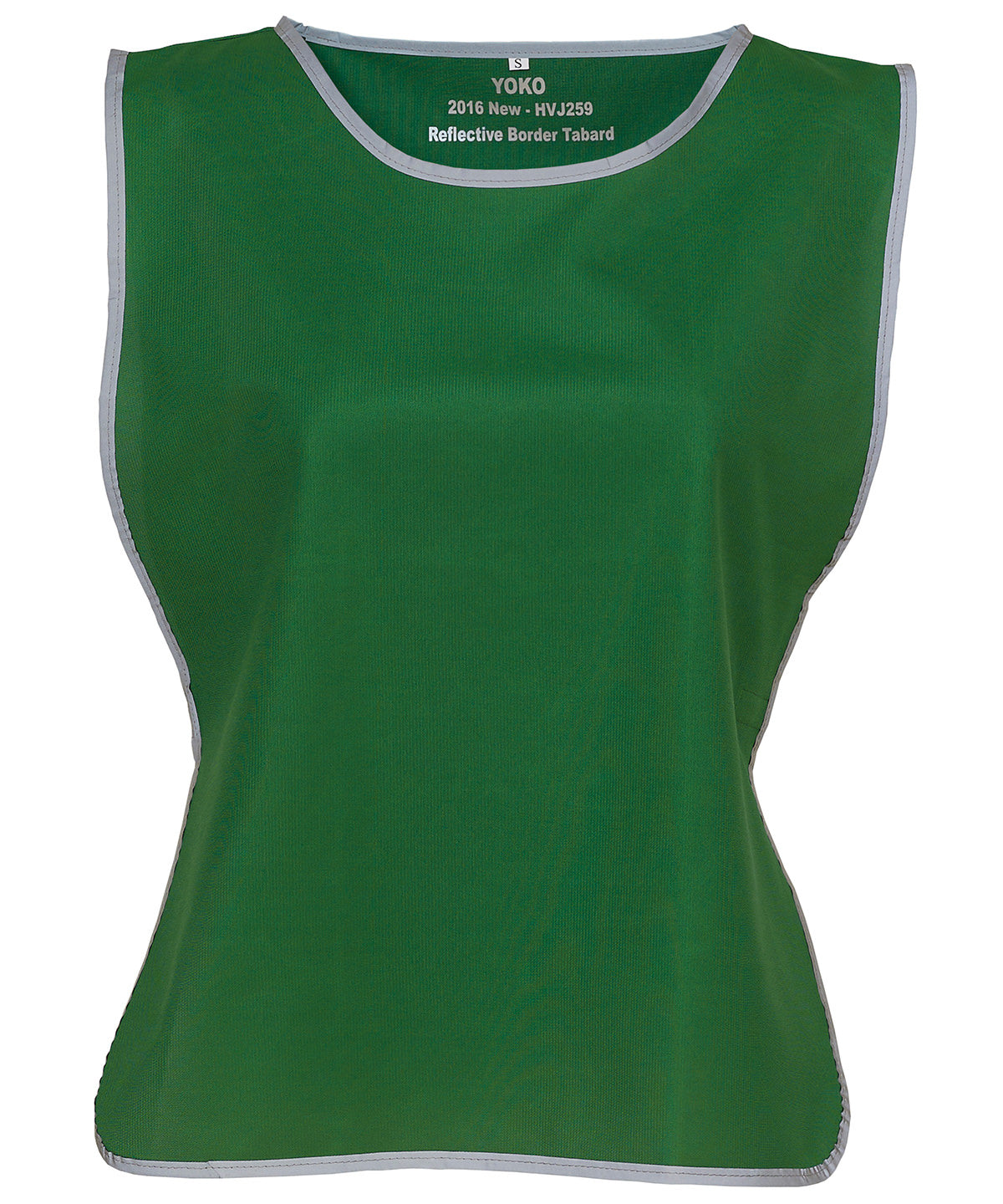 Yoko YK009 Hi-vis reflective border tabard (HVJ259) in Paramedic Green