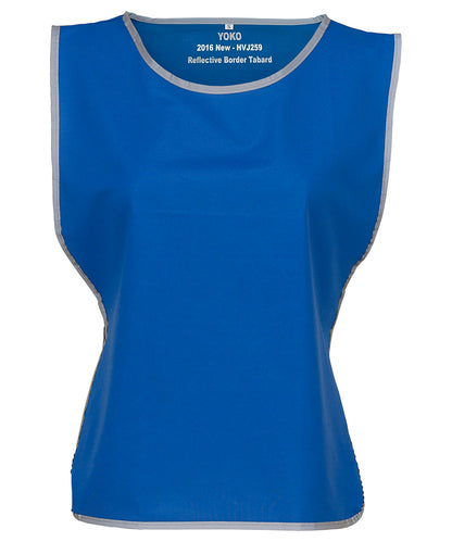 Yoko YK009 Hi-vis reflective border tabard (HVJ259) in Royal Blue