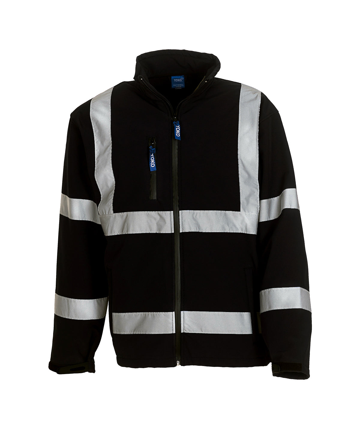 Yoko YK040 Hi-vis softshell jacket (HVK09) in Black