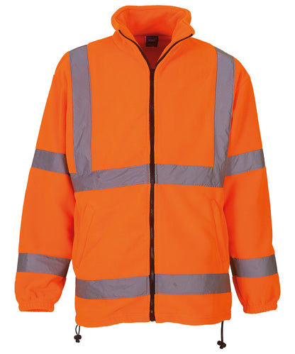 Yoko YK042 Hi-vis heavyweight fleece jacket (HVK08) in Orange