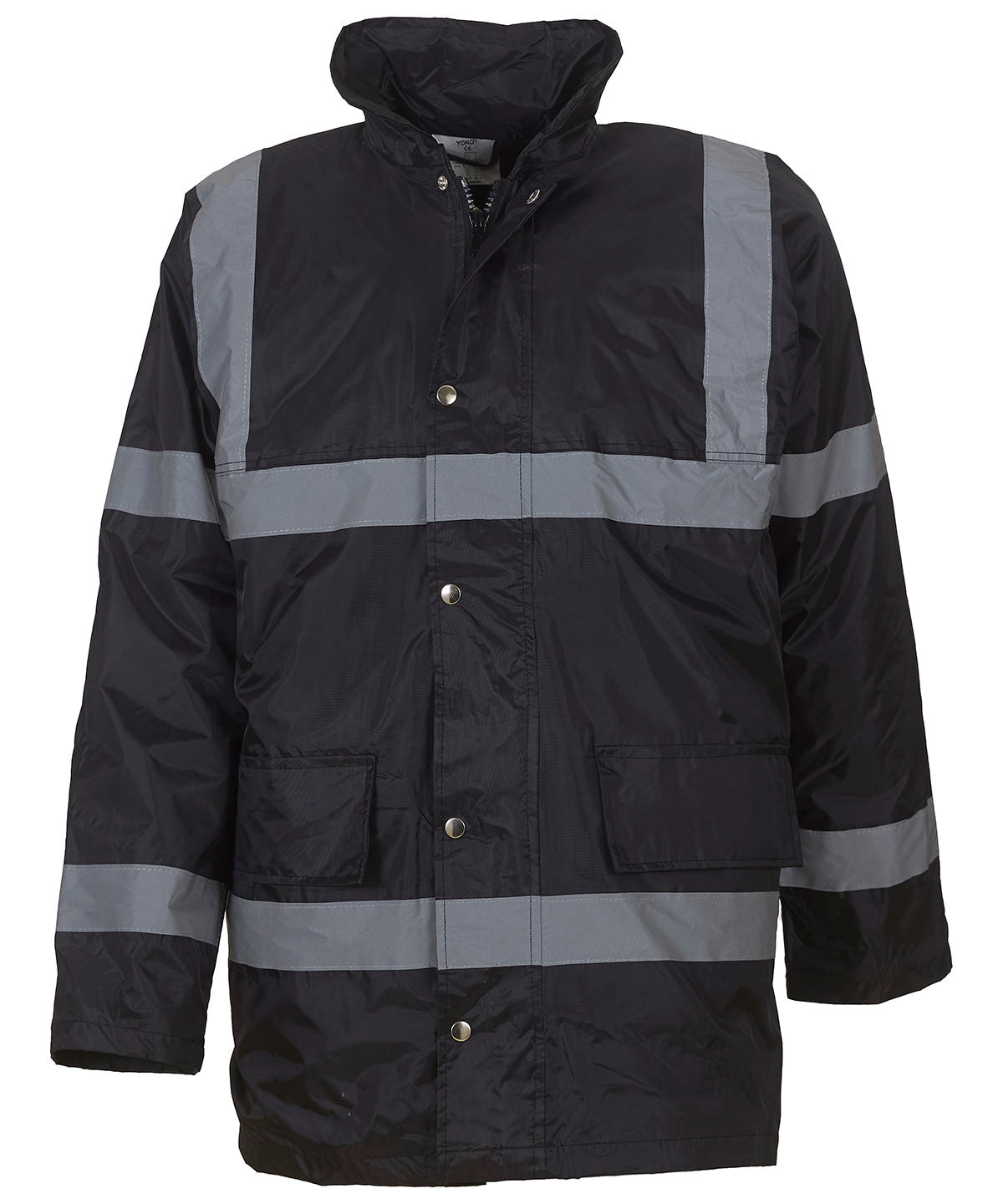 Yoko YK046 Hi-vis security jacket (HVP301) in Black