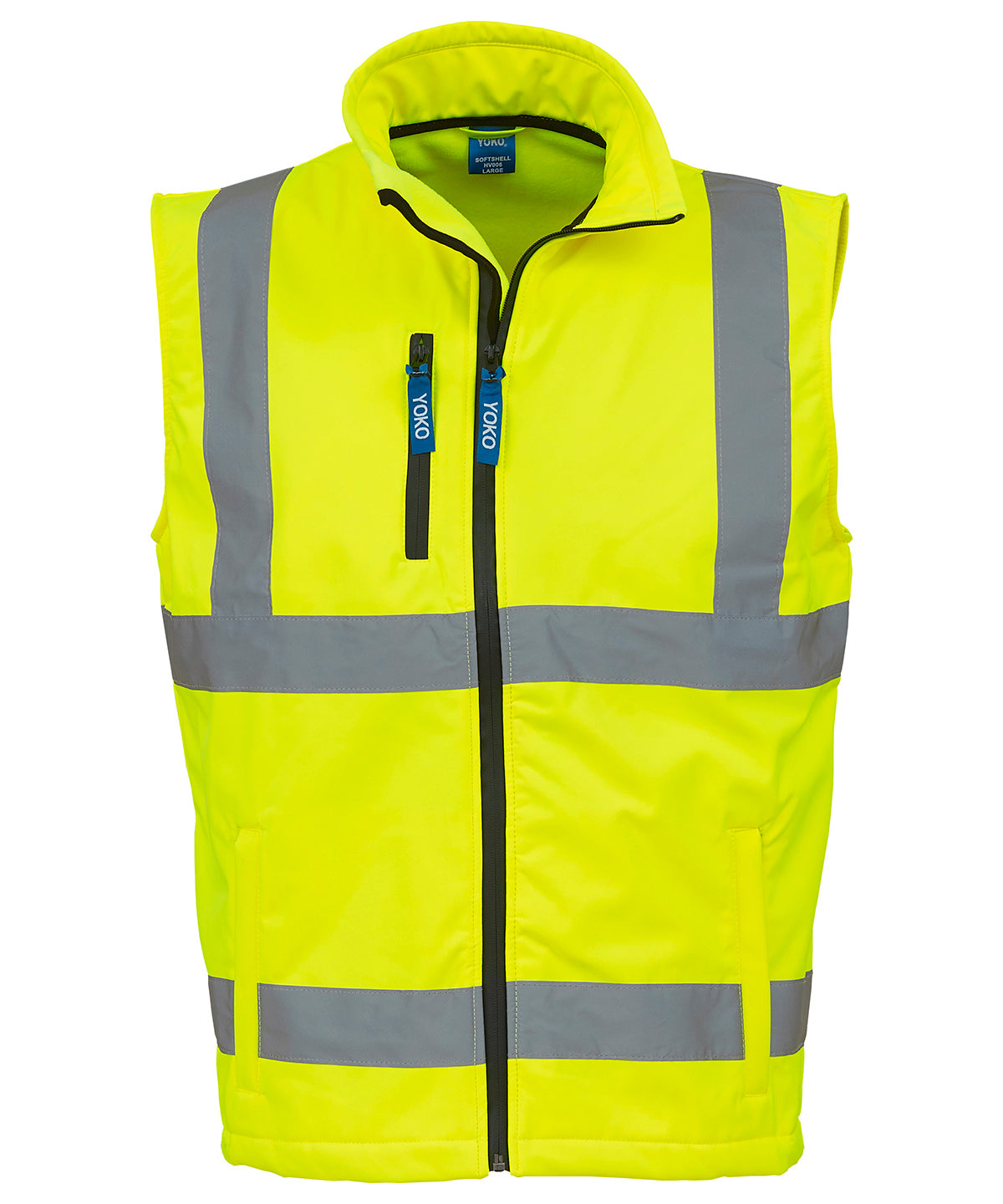 Yoko YK050 Hi-vis softshell gilet (HV006) in Yellow