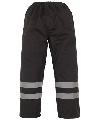 Yoko YK070 Hi-vis waterproof overtrousers (HVS461) in Black