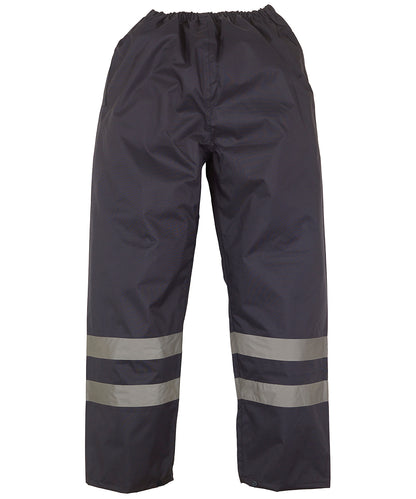 Yoko YK070 Hi-vis waterproof overtrousers (HVS461) in Navy