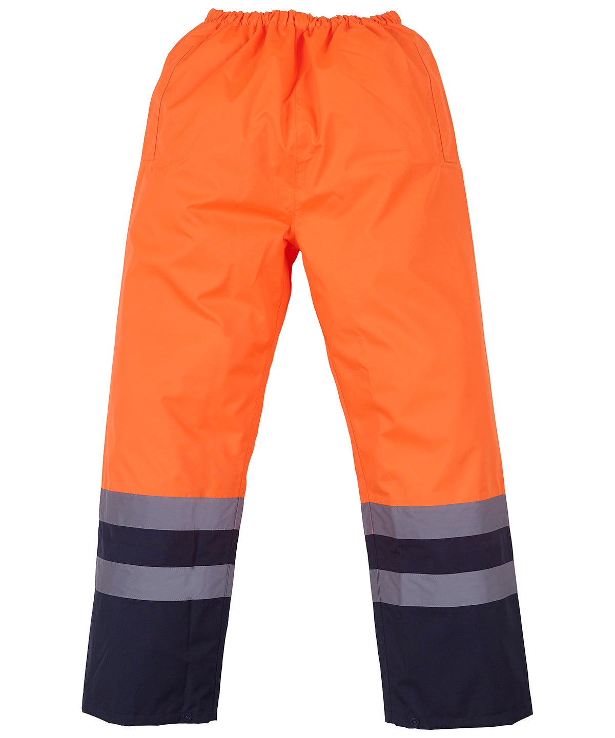 Yoko YK072 Hi-vis waterproof overtrousers (HVS463) in Orange/Navy