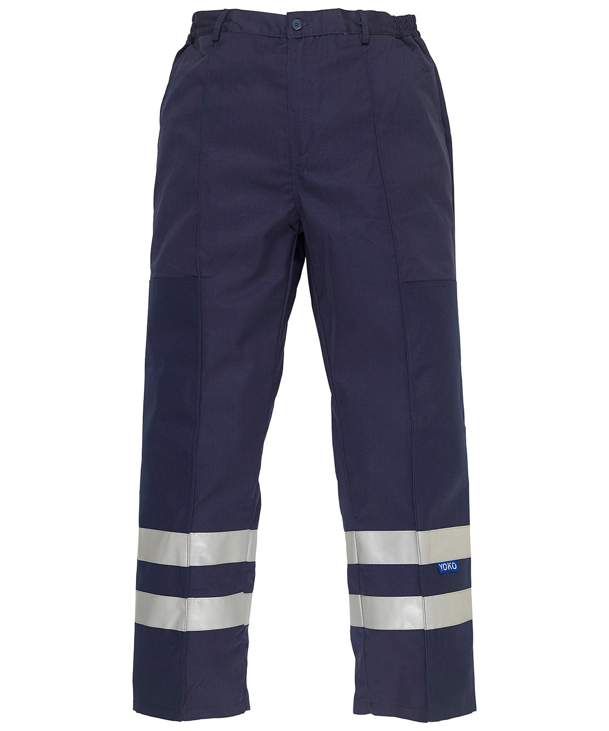 Yoko YK074 Reflective polycotton ballistic trousers (BS015T) in Navy