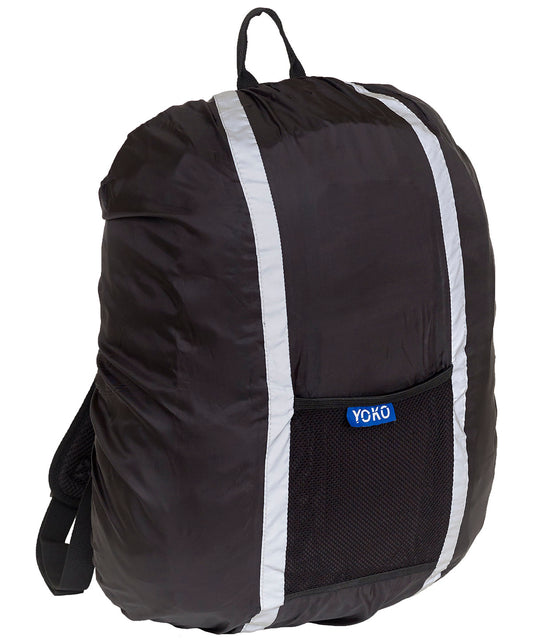 Yoko YK152 Hi-vis rucksack cover (HVW068) in Black