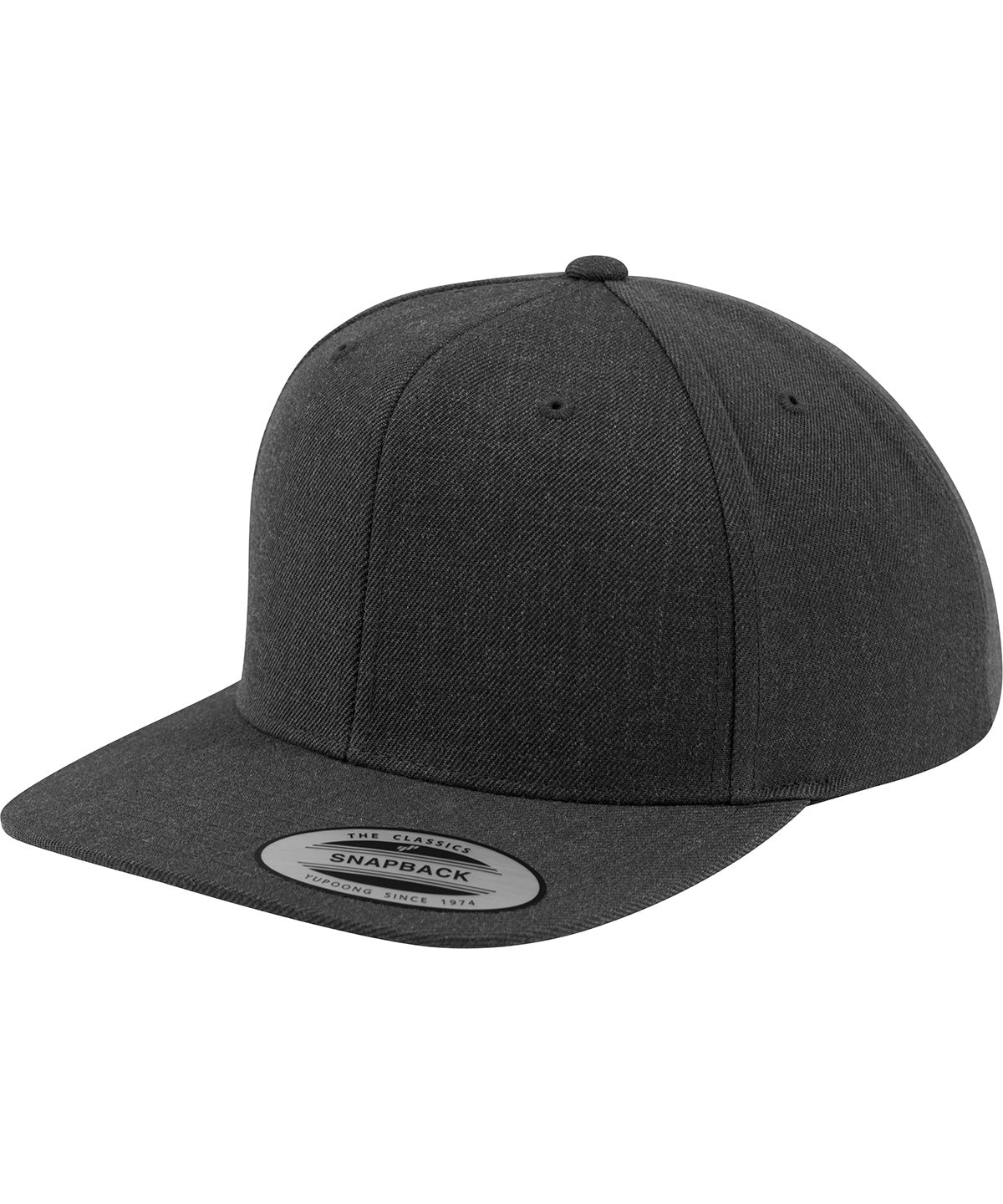 Flexfit by Yupoong YP001 The classic snapback (6089M) in Dark Grey/Dark Grey