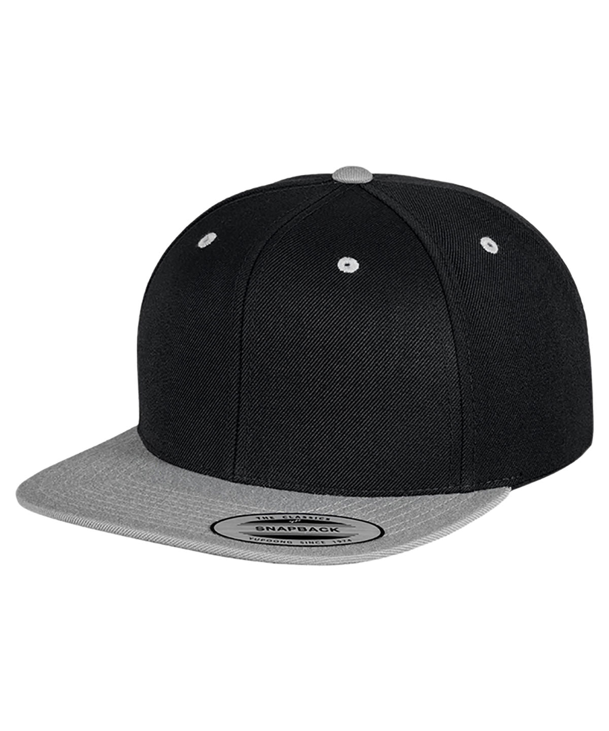 Flexfit by Yupoong YP002 The classic snapback 2-tone (6089MT) in Black/Silver