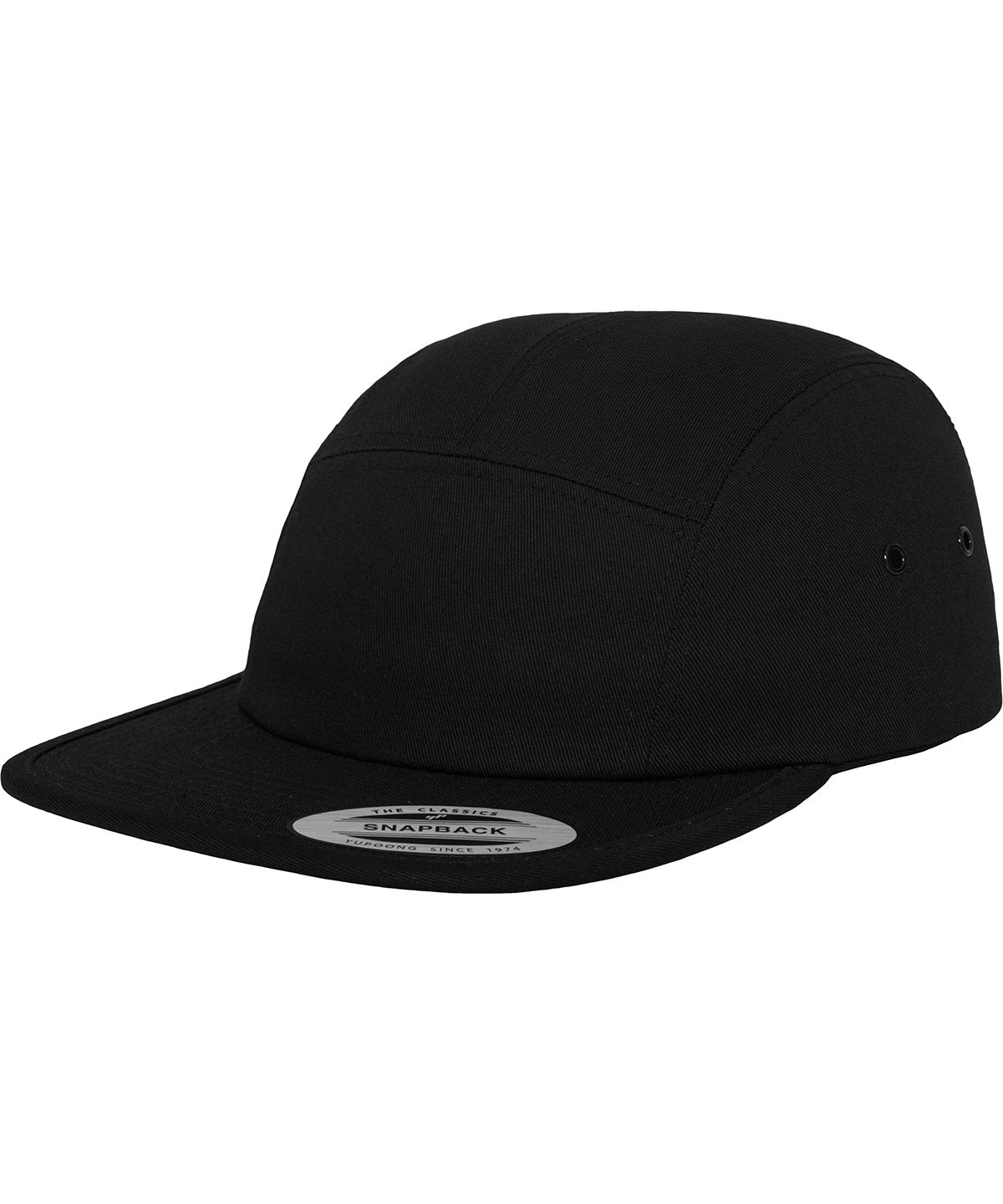 Flexfit by Yupoong YP005 Classic 5-panel jockey cap (7005) in Black