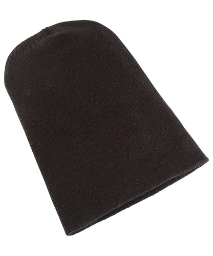 Flexfit by Yupoong YP012 Heavyweight long beanie (1501KC) in Black