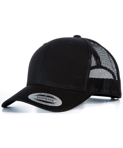 Flexfit by Yupoong YP023 Retro trucker cap (6606) in Black/Black