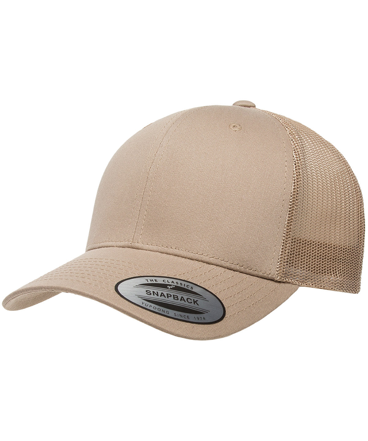 Flexfit by Yupoong YP023 Retro trucker cap (6606) in Khaki/Khaki