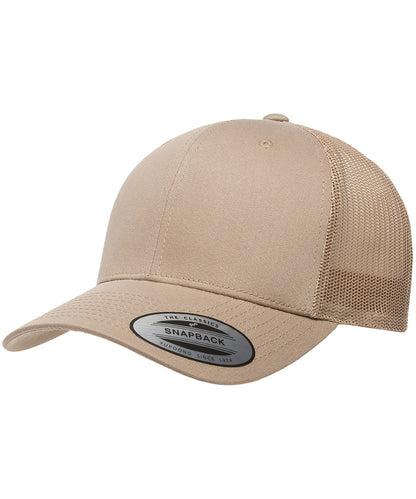 Flexfit by Yupoong YP023 Retro trucker cap (6606) in Khaki/Khaki