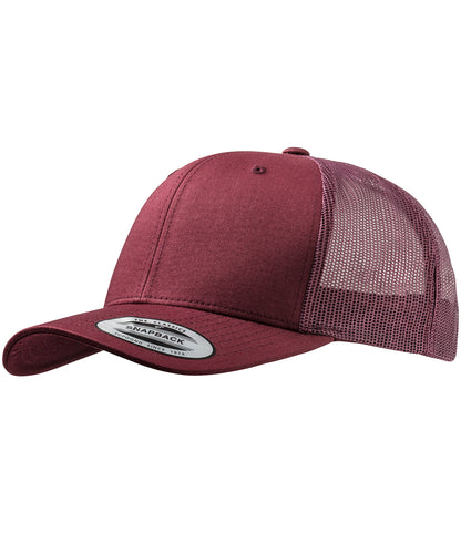 Flexfit by Yupoong YP023 Retro trucker cap (6606) in Maroon/Maroon