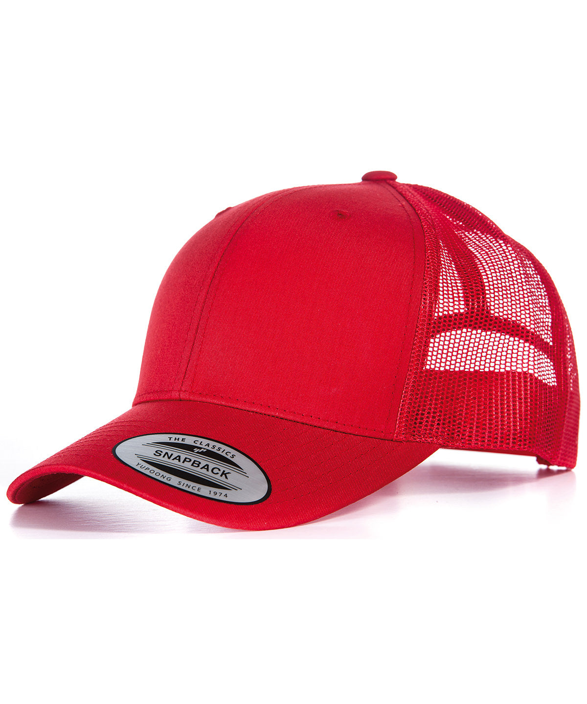 Flexfit by Yupoong YP023 Retro trucker cap (6606) in Red/Red