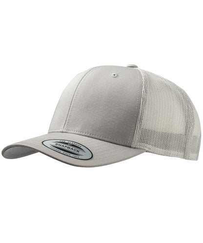 Flexfit by Yupoong YP023 Retro trucker cap (6606) in Silver/Silver