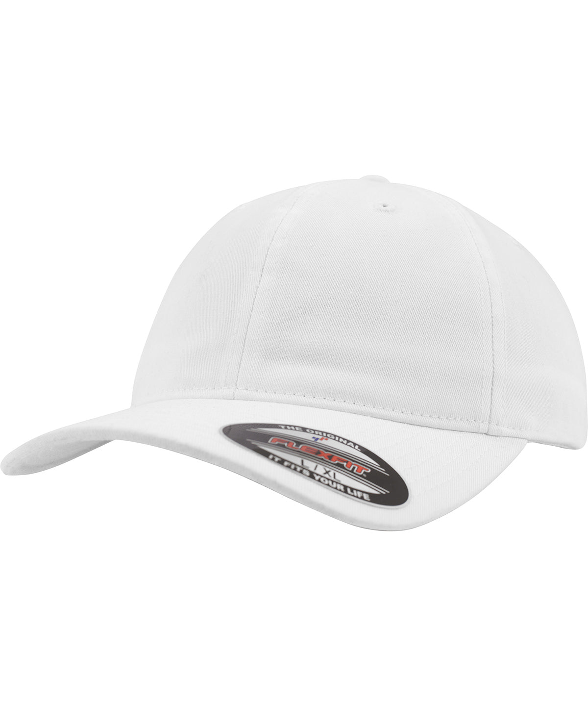 Flexfit by Yupoong YP027 Flexfit garment washed cotton dad hat (6997) in White