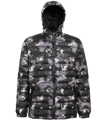 2786 TS016 Padded jacket in Camo Green