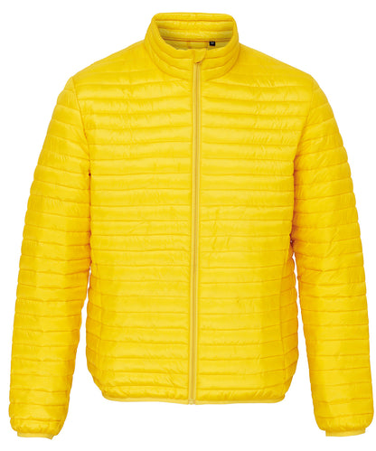 2786 TS018 Tribe fineline padded jacket in Bright Yellow