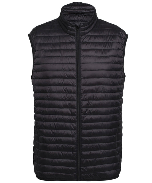 2786 TS019 Tribe fineline padded gilet in Black