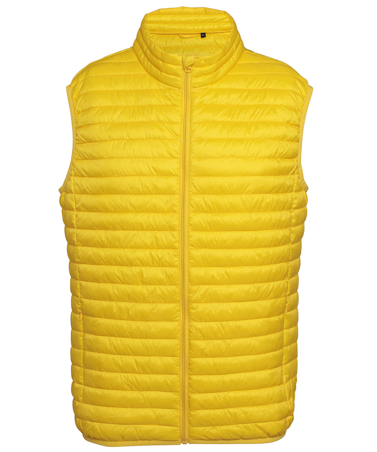 2786 TS019 Tribe fineline padded gilet in Bright Yellow