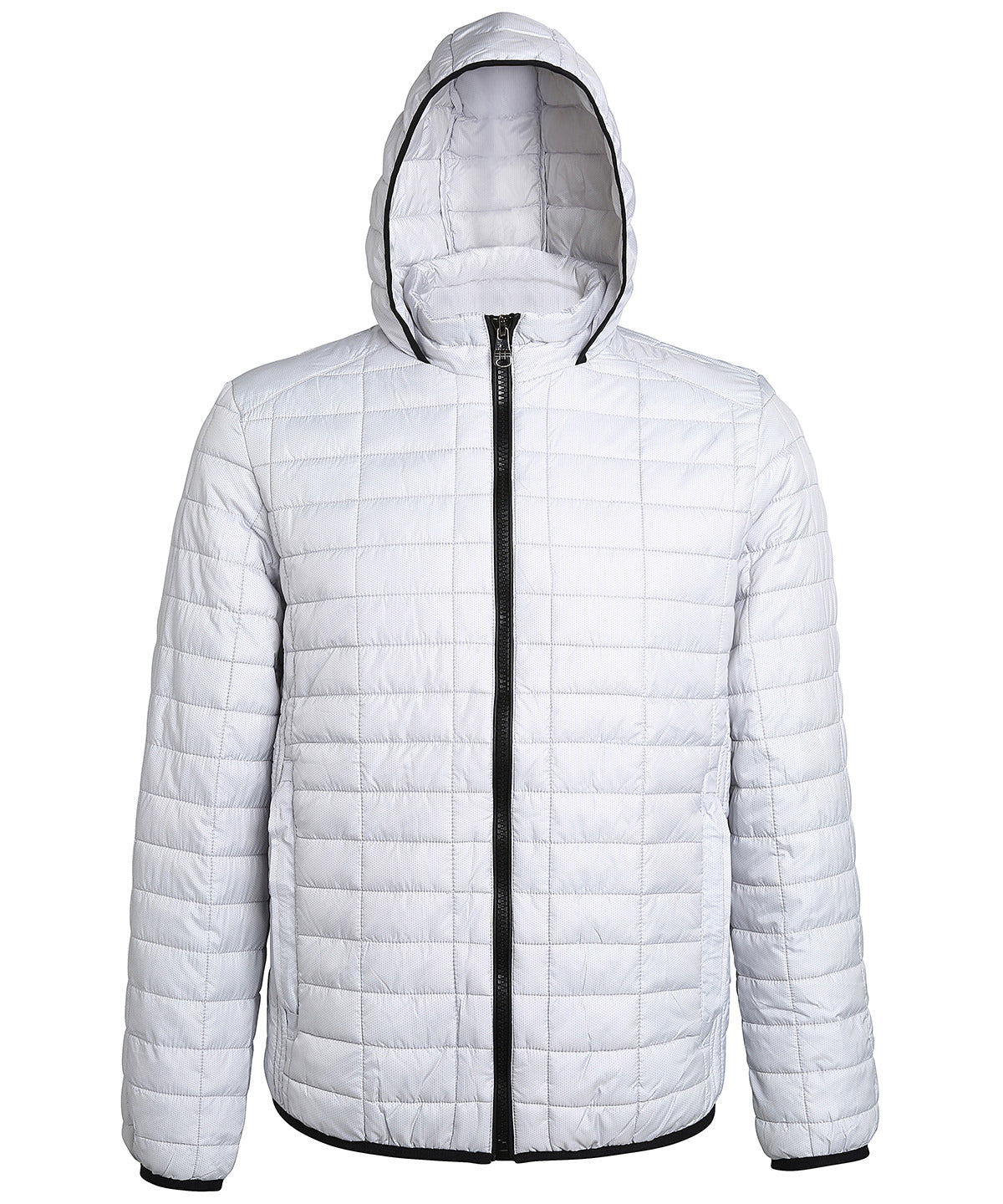 2786 TS023 Honeycomb hooded jacket in White