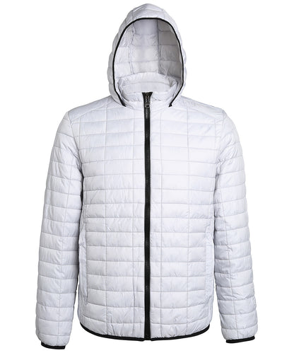2786 TS023 Honeycomb hooded jacket in White