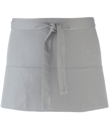 Premier PR155 Colours 3-pocket apron in Silver