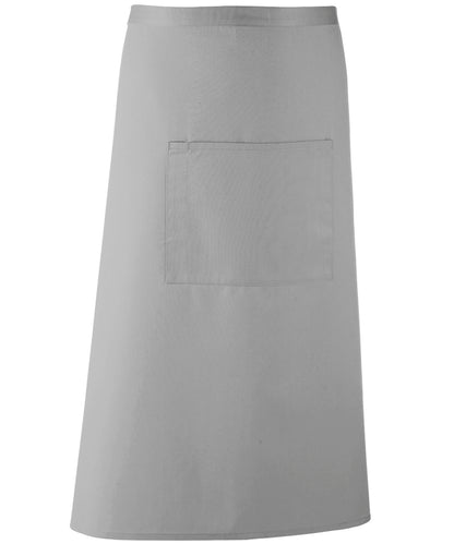 Premier PR158 Colours bar apron in Silver